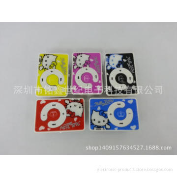 kitty cat color card, MP3, card is plastic clip MP3 music MP3,MP3 player